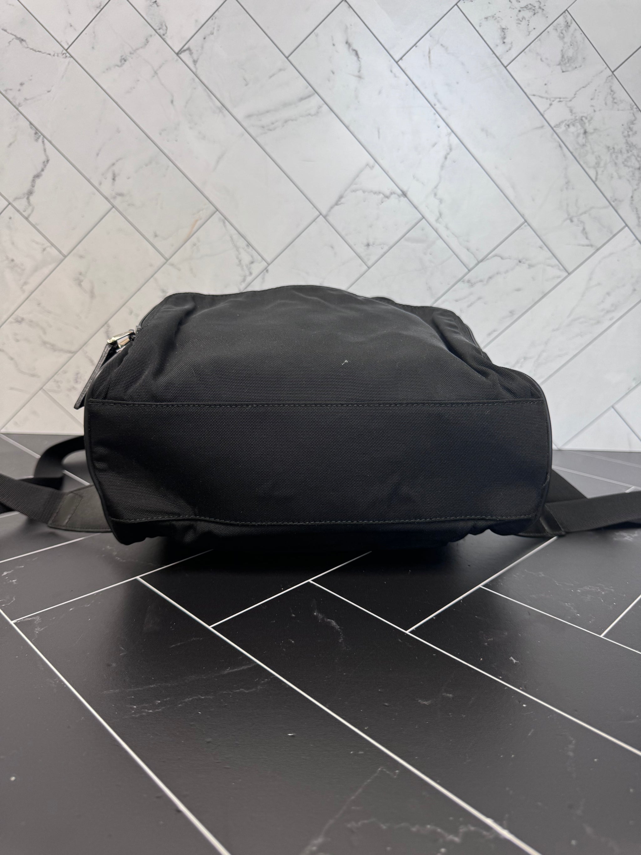 Gucci Black Canvas & Mesh Backpack