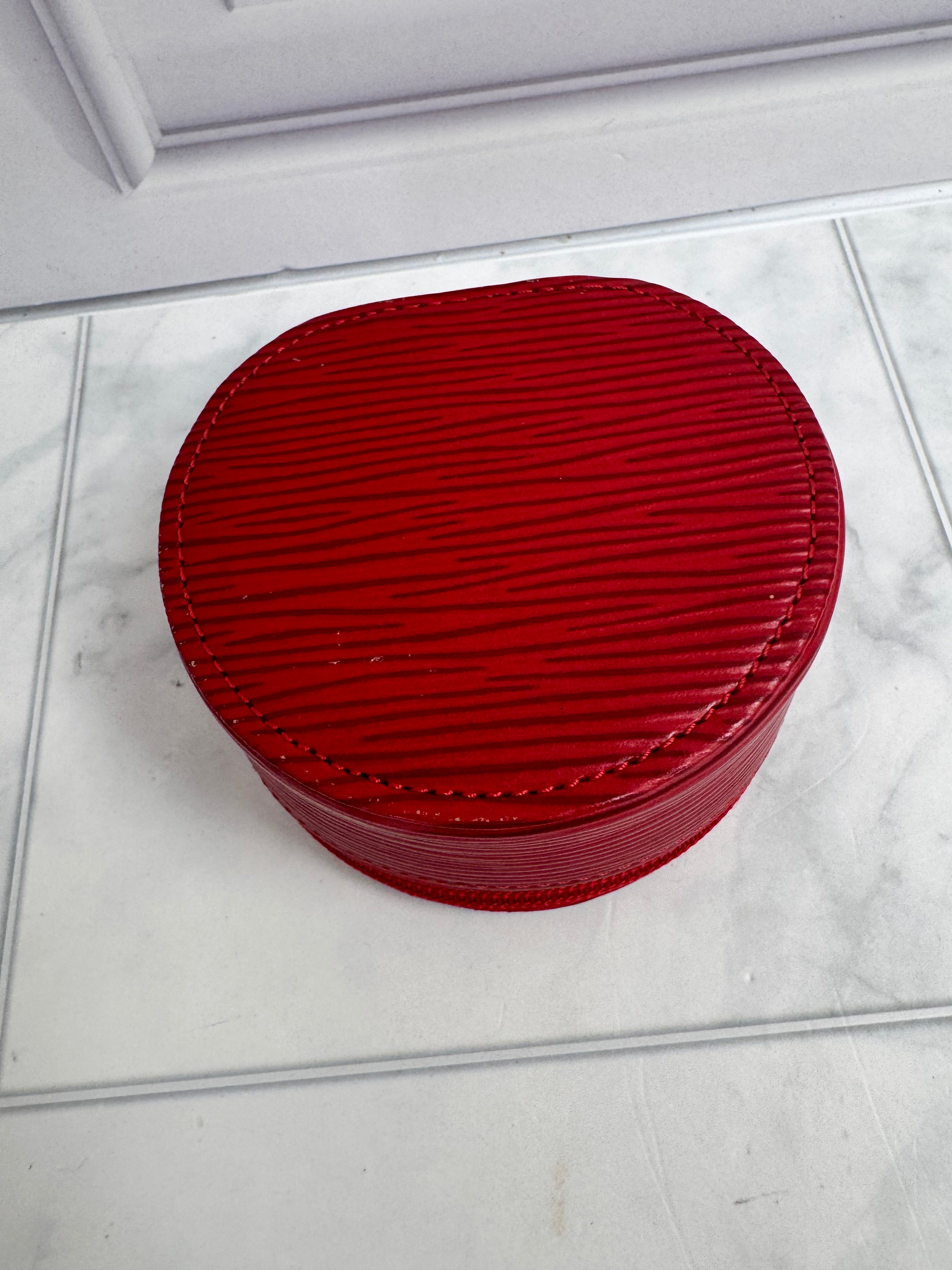 Louis Vuitton Red Epi Ecrin Bijoux Jewelry Case