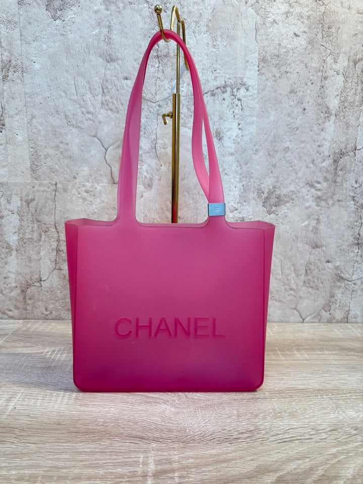 Chanel Fuchsia Jelly Tote Bag