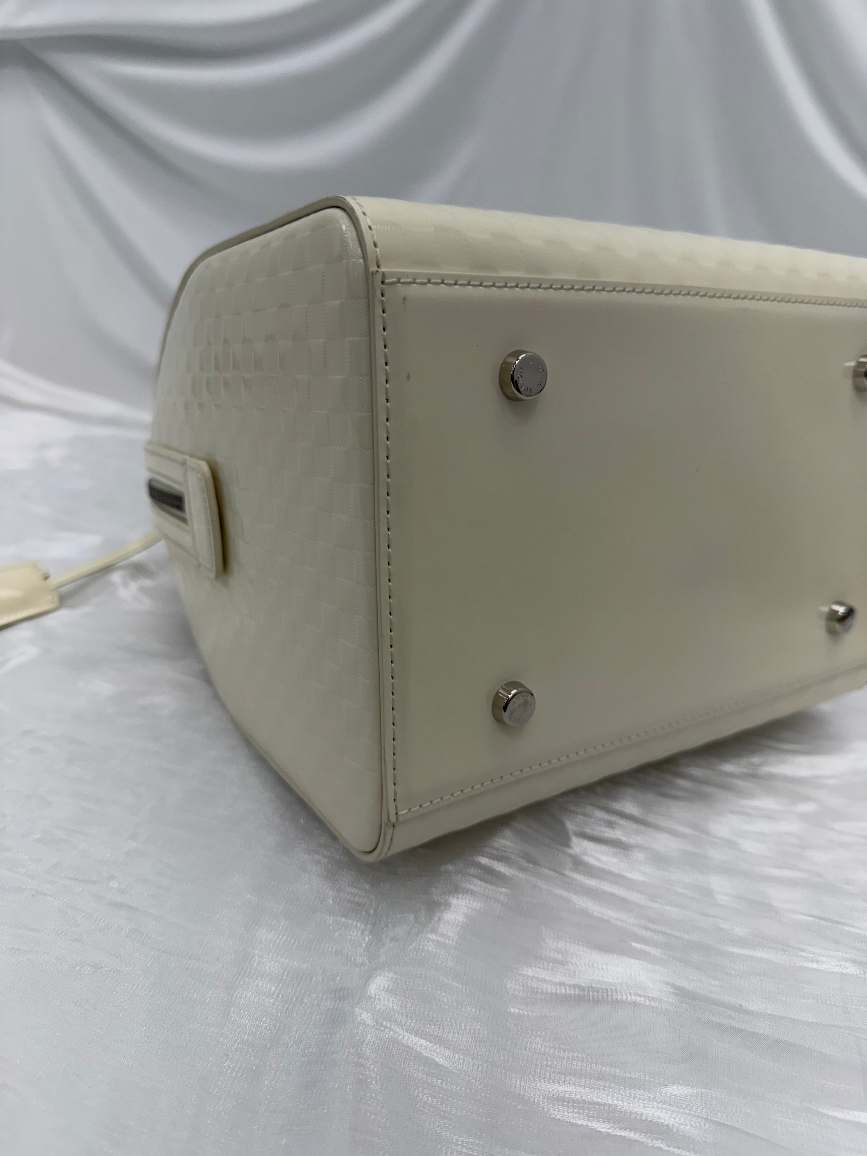 Louis Vuitton Cream Damier Facette Speedy Cube PM Bag
