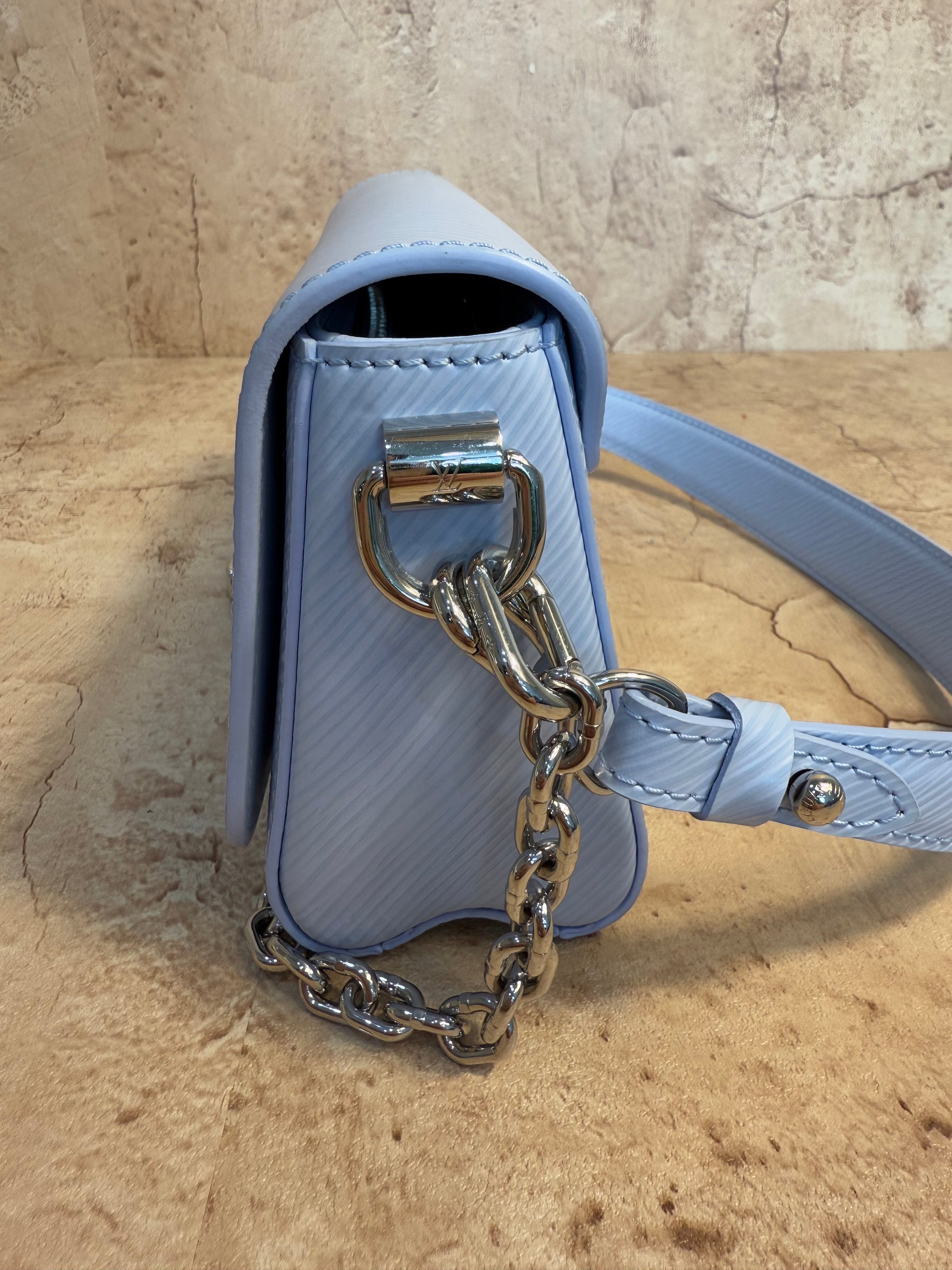 Louis Vuitton Candy Blue Epi Twist West Shoulder Bag