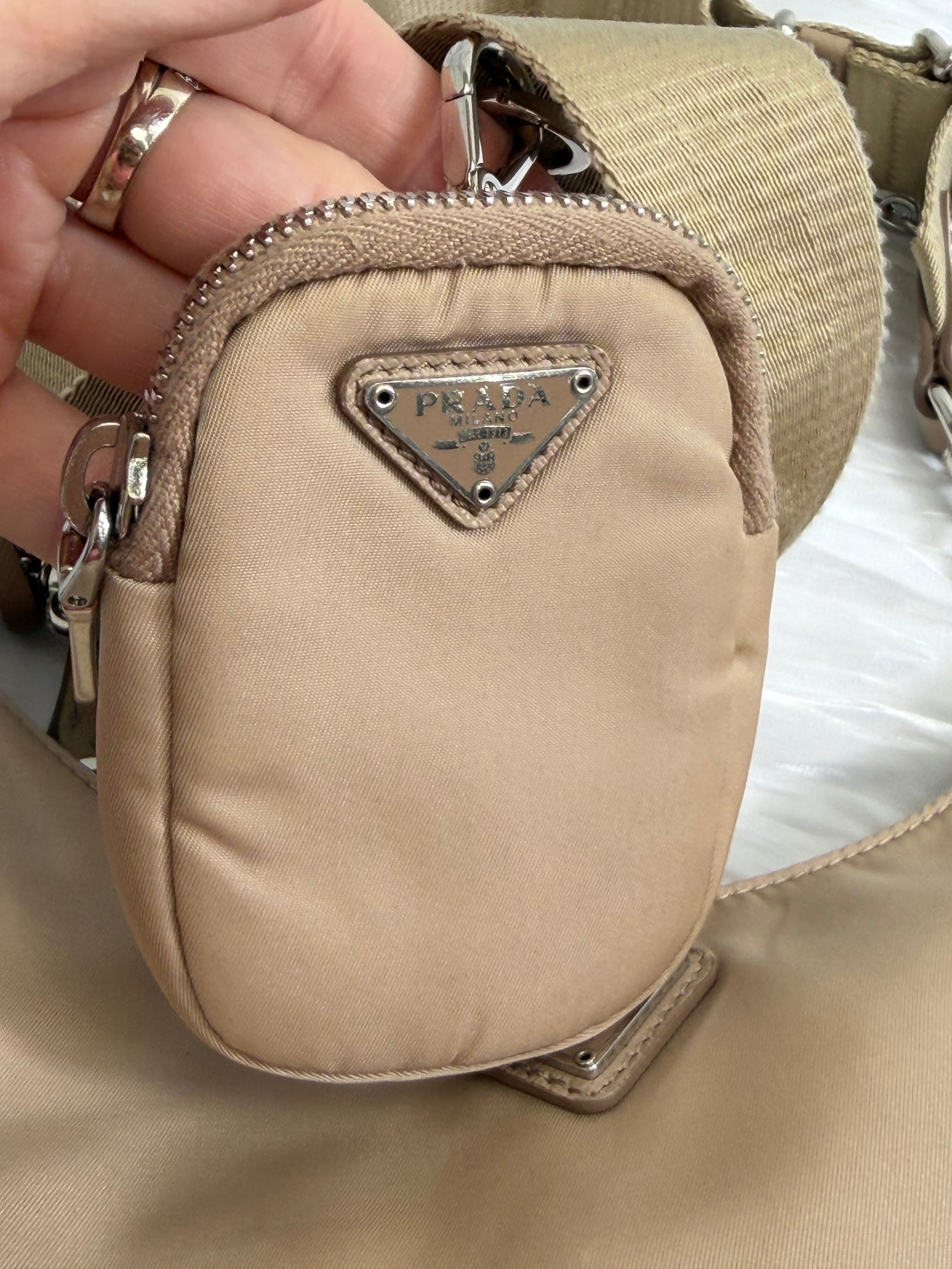 Prada Beige Nylon Re Edition 2005 Crossbody
