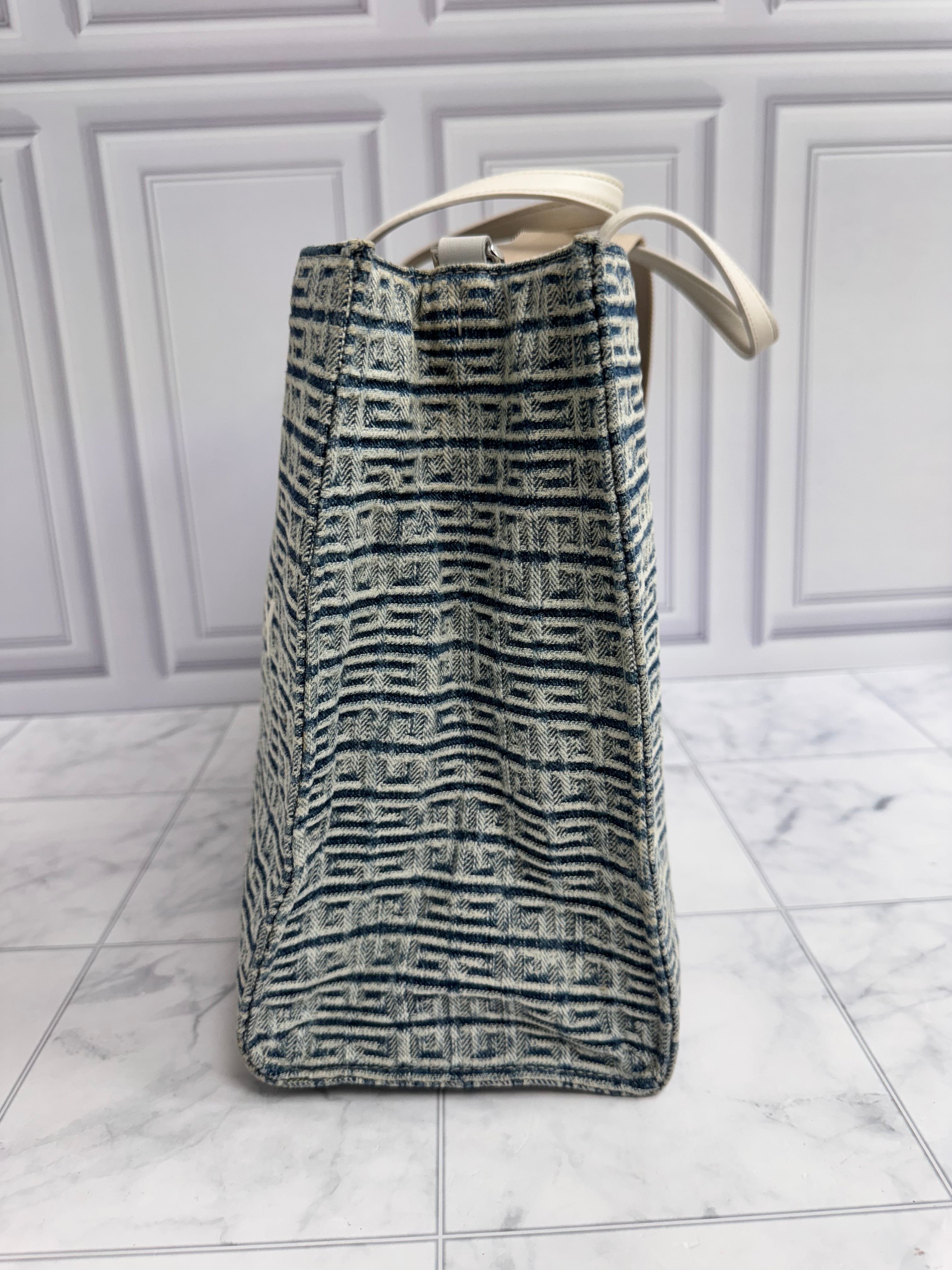 Givenchy Blue Denim Medium G Tote Bag