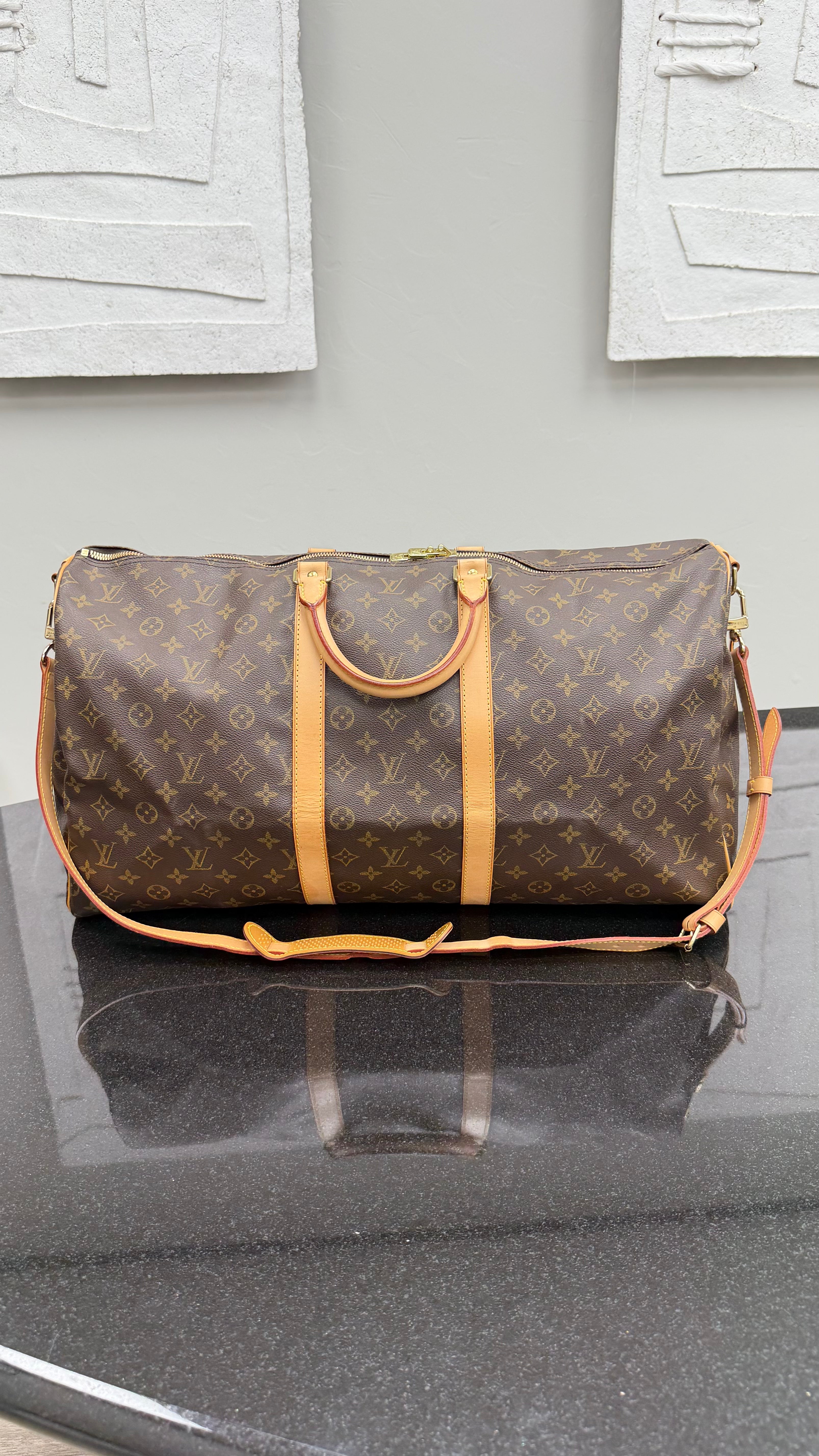 Louis Vuitton Monogram Keepall Bandouliere 55
