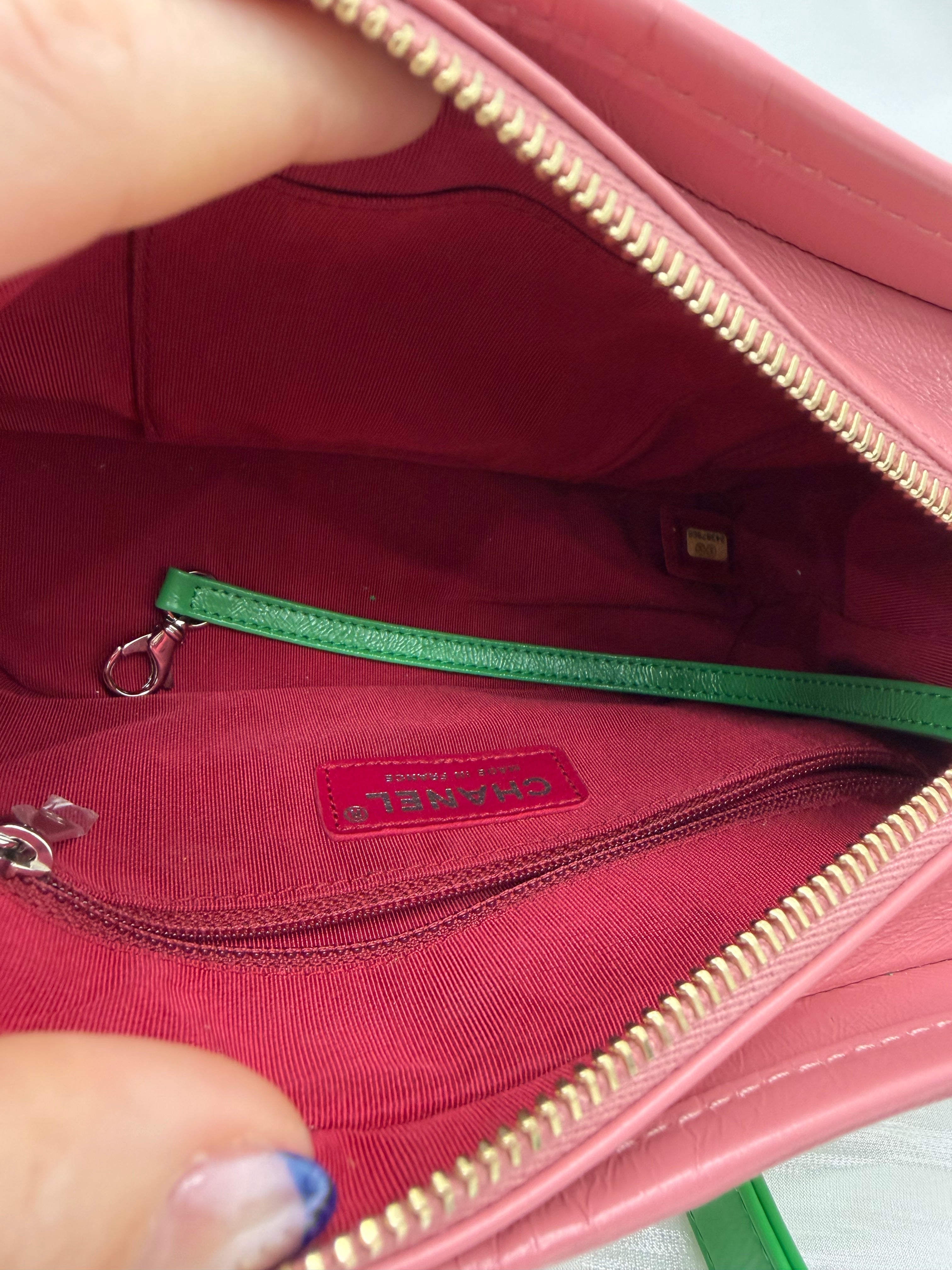 Chanel Multicolor Suede & Quilted Calfskin Small Gabrielle Hobo Bag