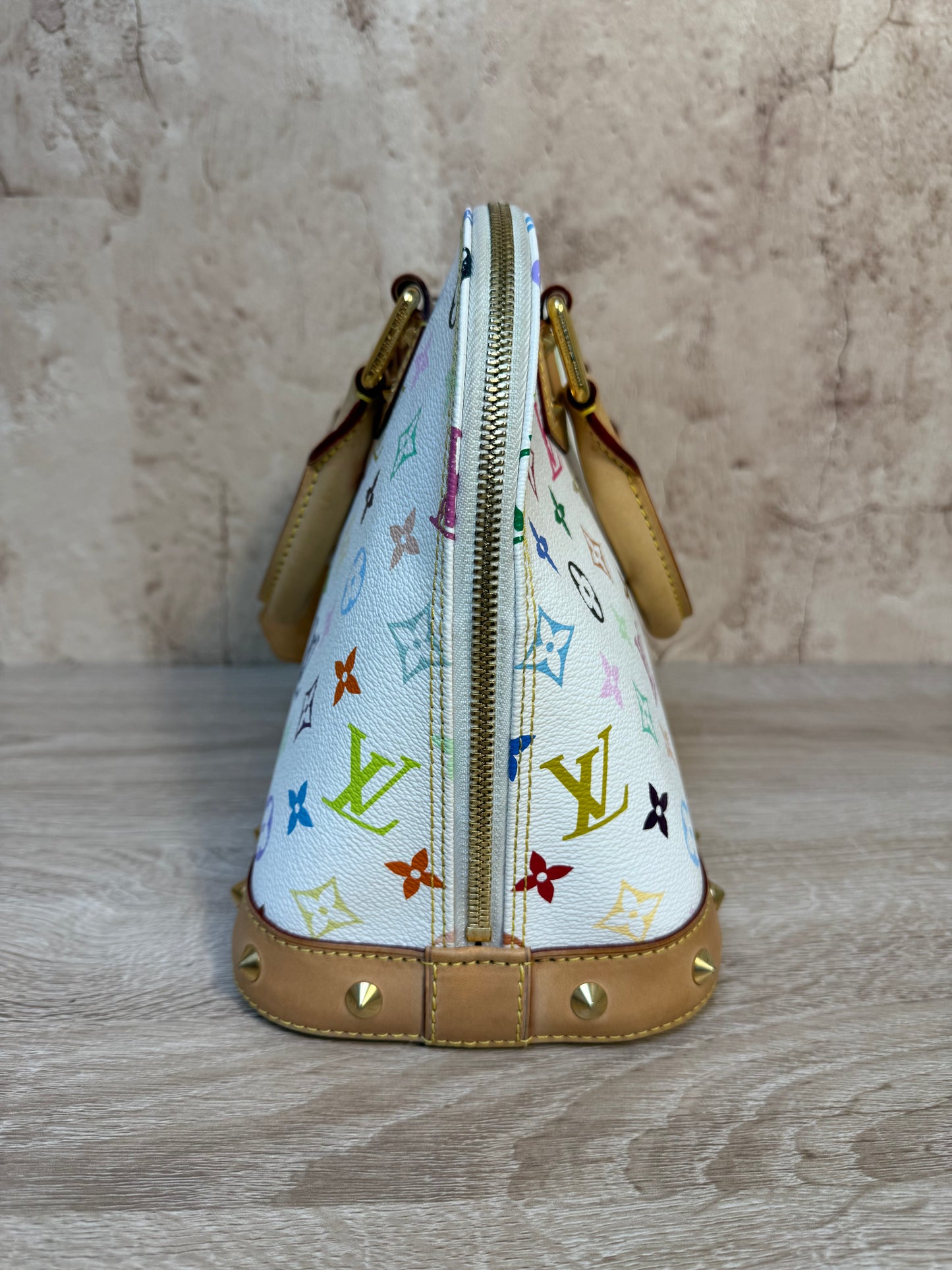 Louis Vuitton White Multicolore Monogram Alma PM