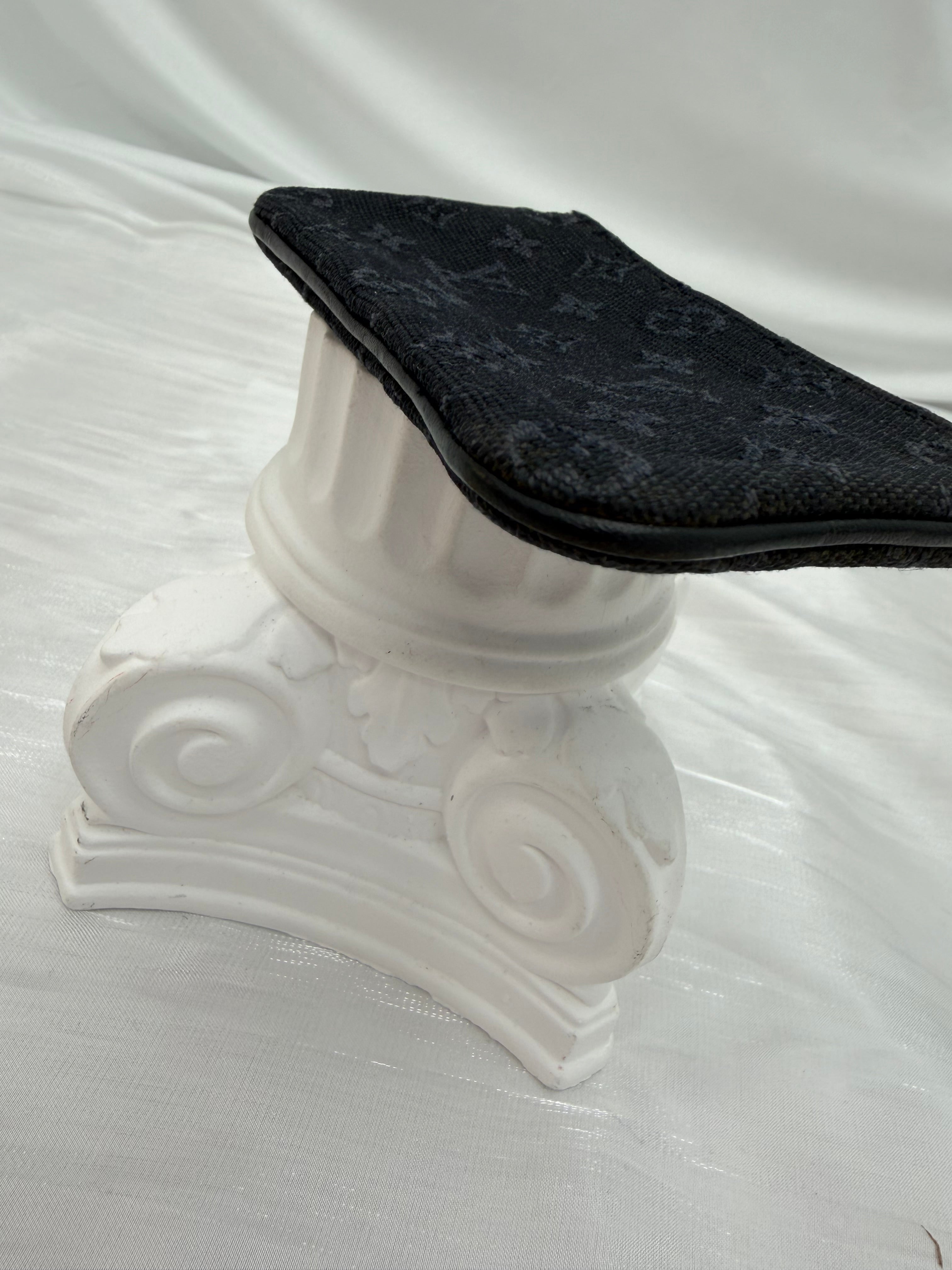 Louis Vuitton Navy Blue Mini Lin Key Cles