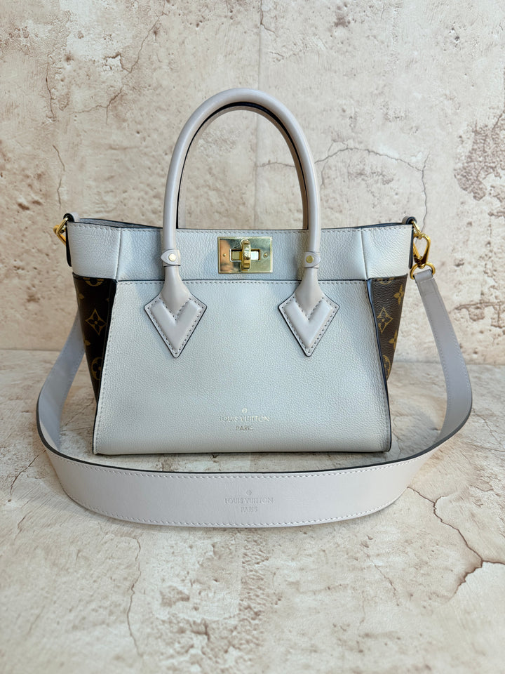 Louis Vuitton Beige & Monogram On My Side Tote PM