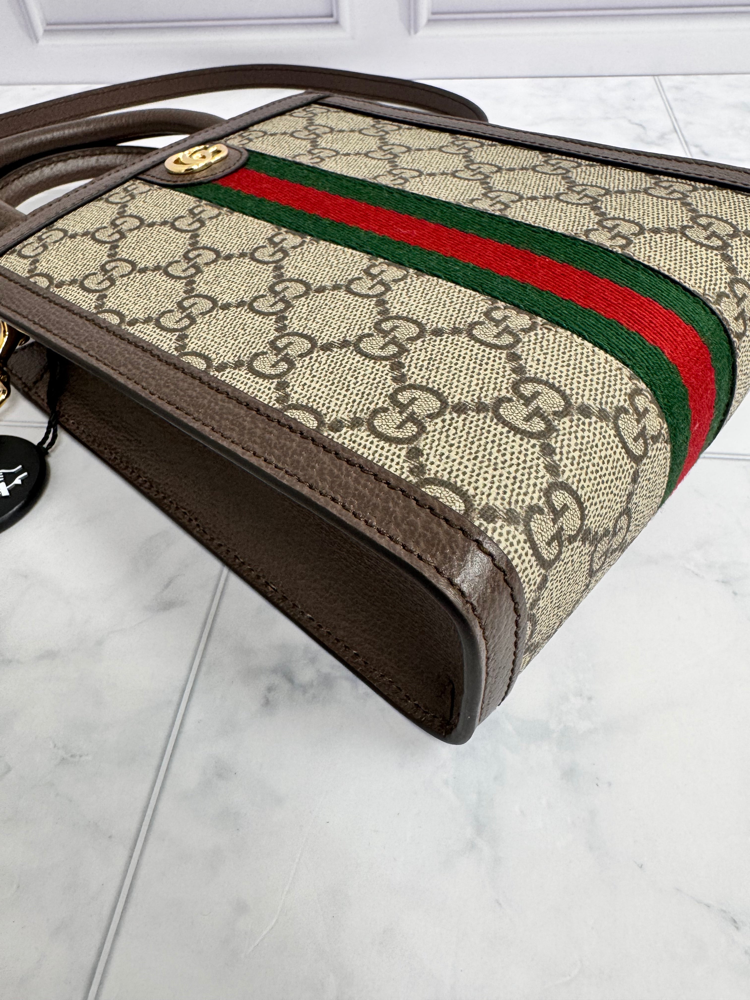 *DONS DROP* BRAND NEW Gucci GG Supreme Canvas Mini Web Tote Bag