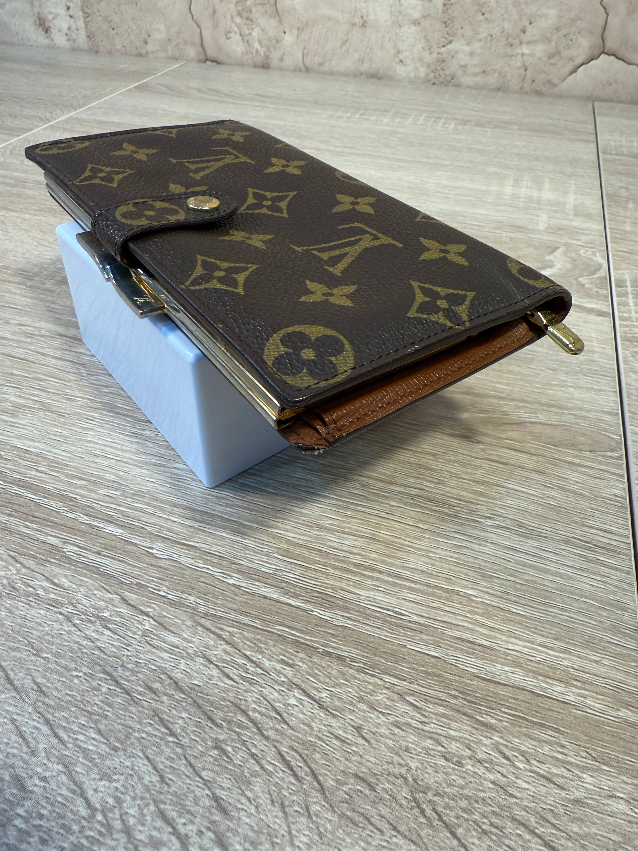 Louis Vuitton Monogram French Kisslock Clasp Wallet