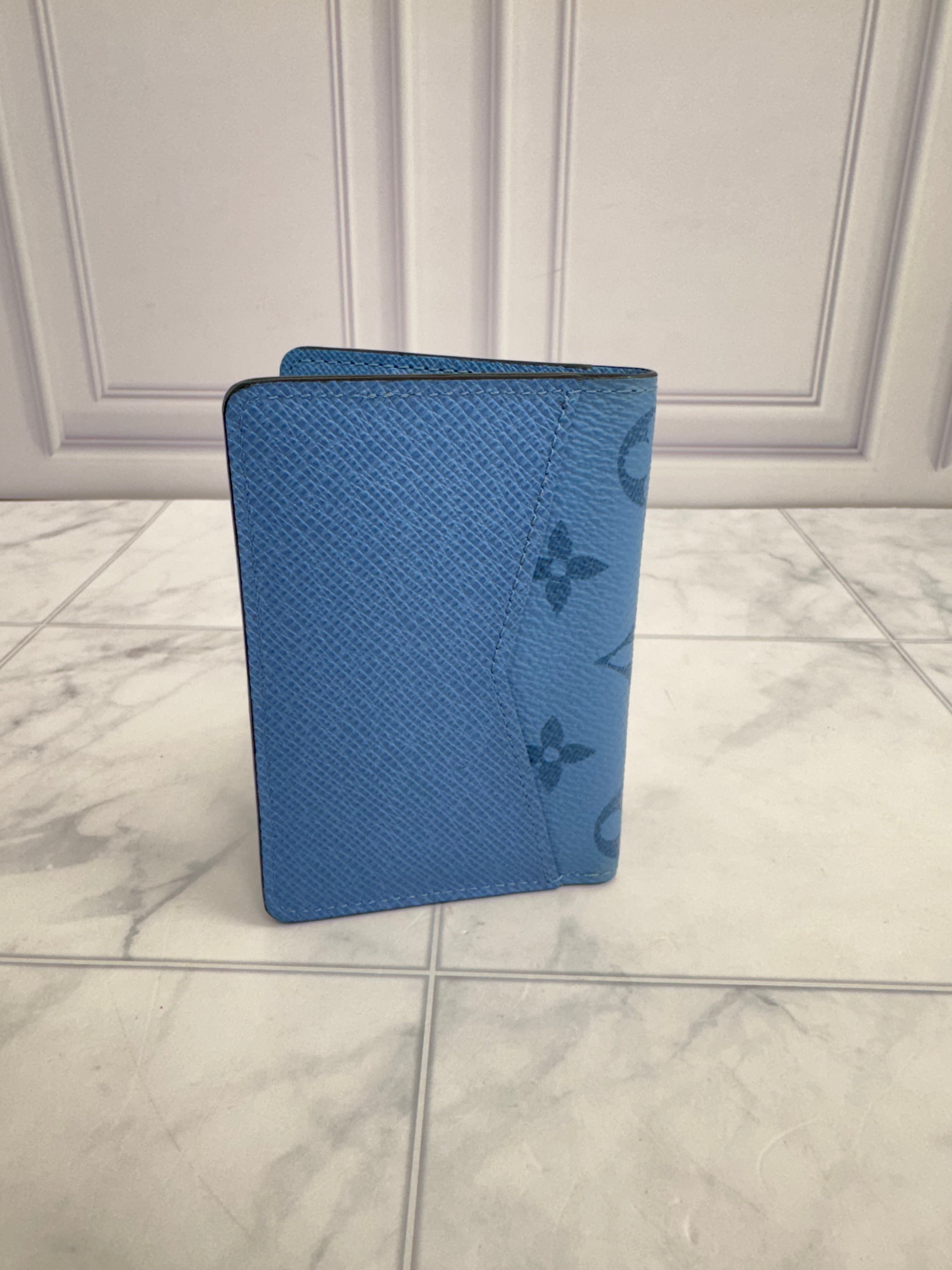 Louis Vuitton Blue Monogram Taigarama Pocket Organizer