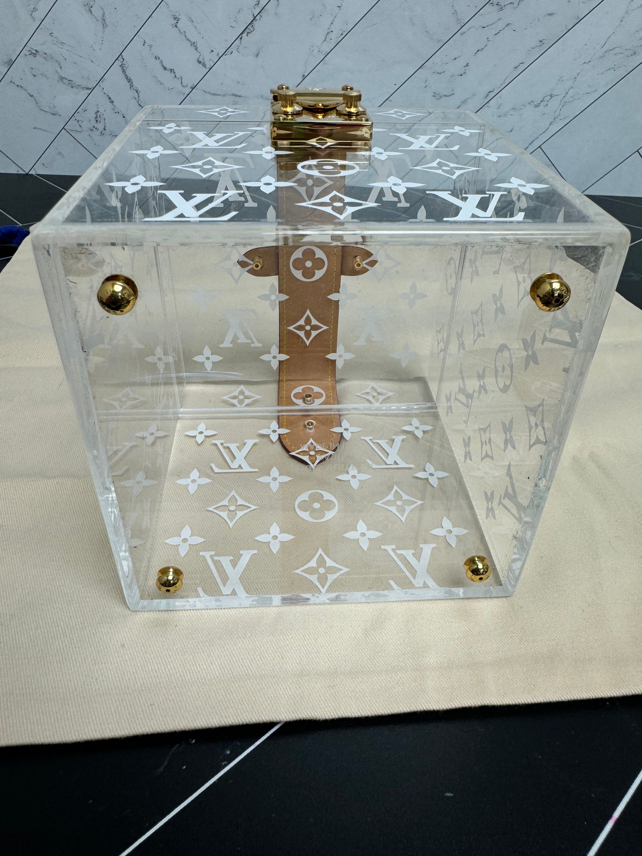 Louis Vuitton Scott Boite Monogram Clear Acrylic Case