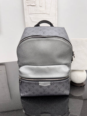 Louis Vuitton Metallic Silver Monogram Taigarama Discovery Backpack PM