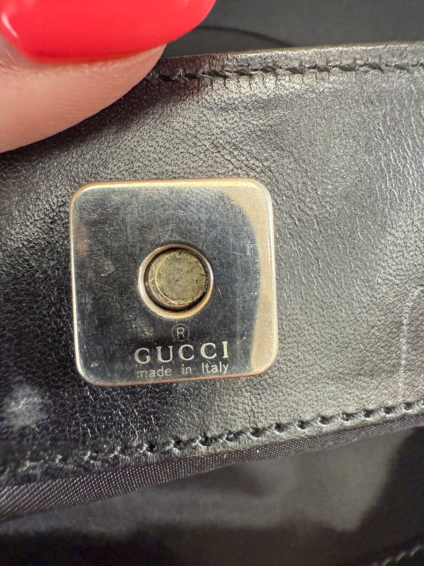 Gucci Black Canvas Tote Bag