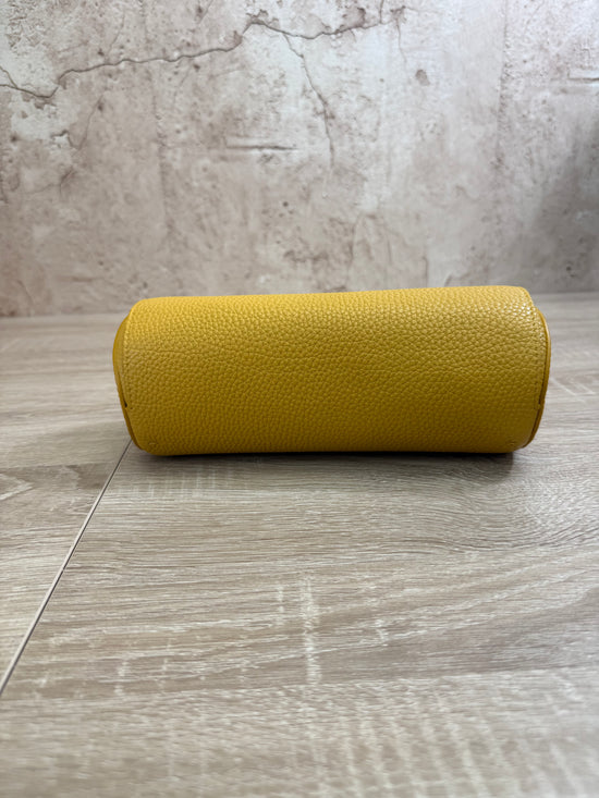 Fendi Mustard Yellow Leather Watch Case
