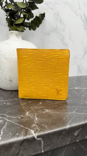 Louis Vuitton Yellow Epi Marco Bifold