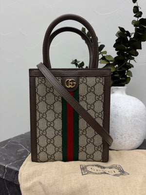 *DONS DROP* BRAND NEW Gucci GG Supreme Canvas Mini Web Tote Bag