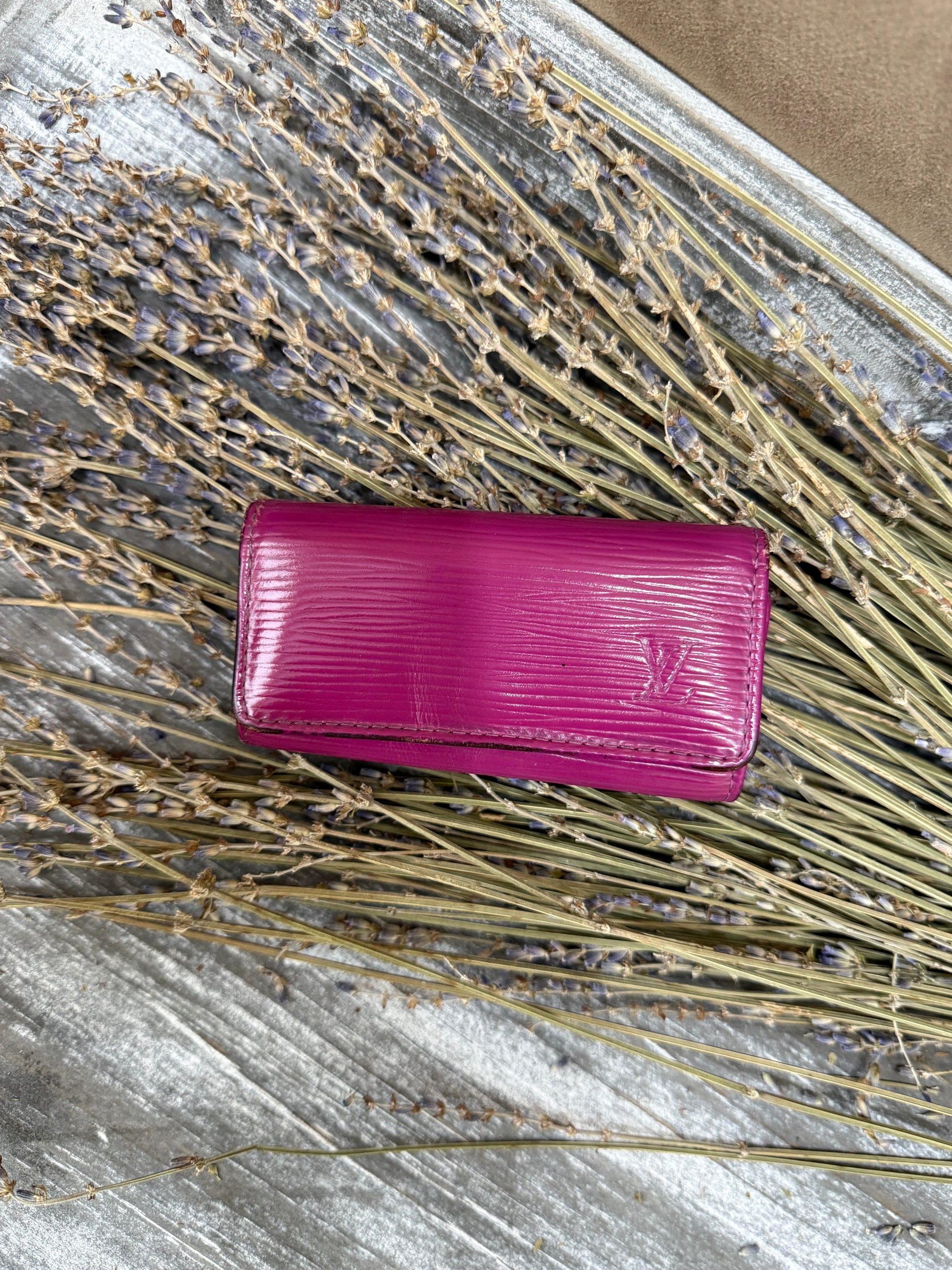 Louis Vuitton Fuchsia Epi 4 Key Ring Holder