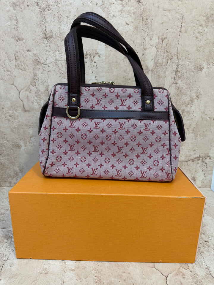 Louis Vuitton Burgundy Mini Lin Josephine PM