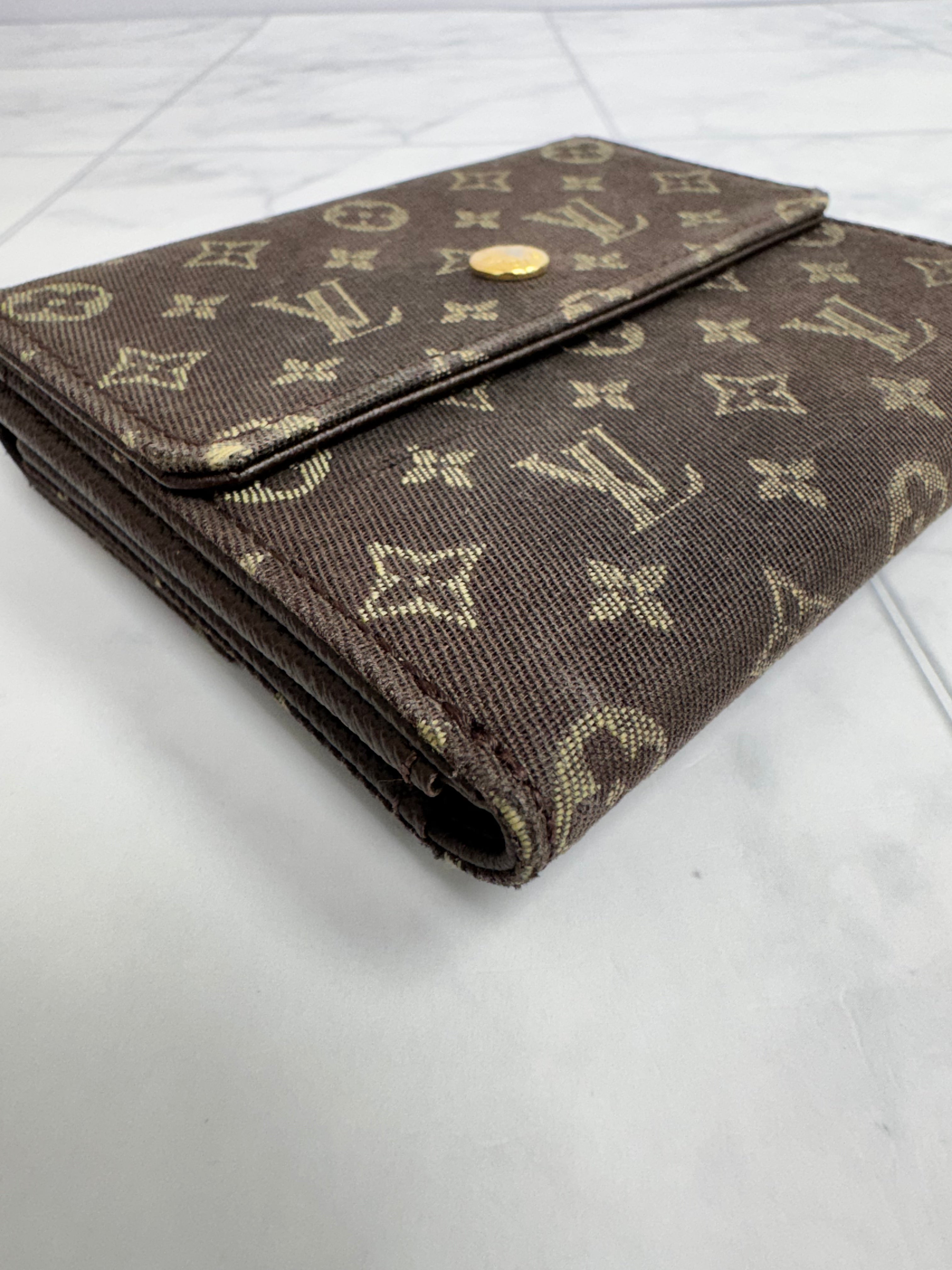 Louis Vuitton Mini Lin Monogram Elise Wallet