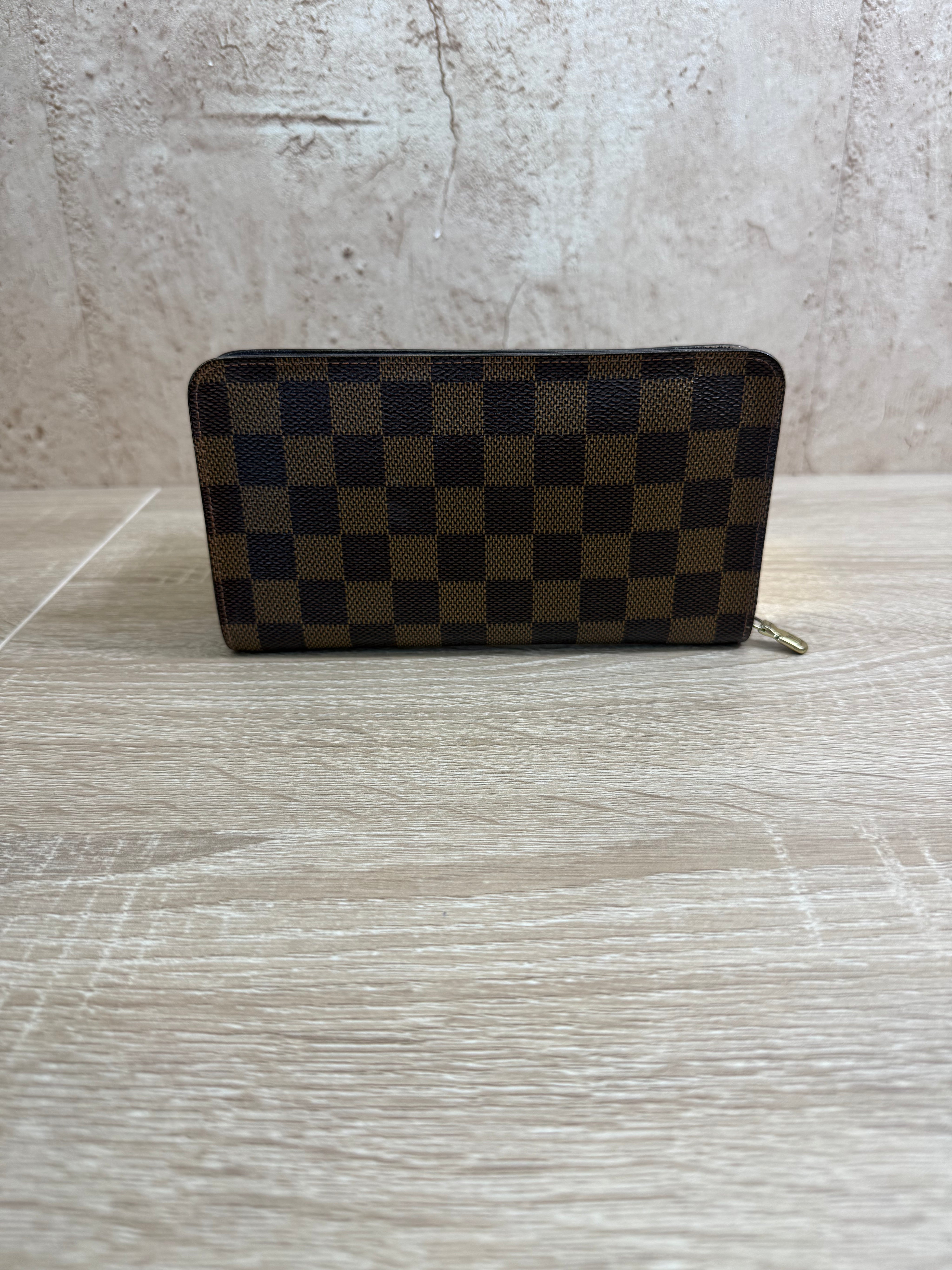 Louis Vuitton Damier Ebene Zippy Long Wallet