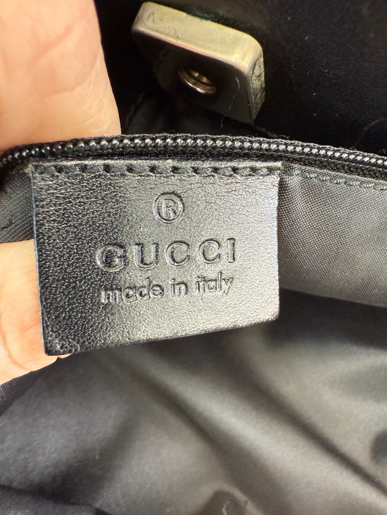 Gucci Black Canvas Tote Bag