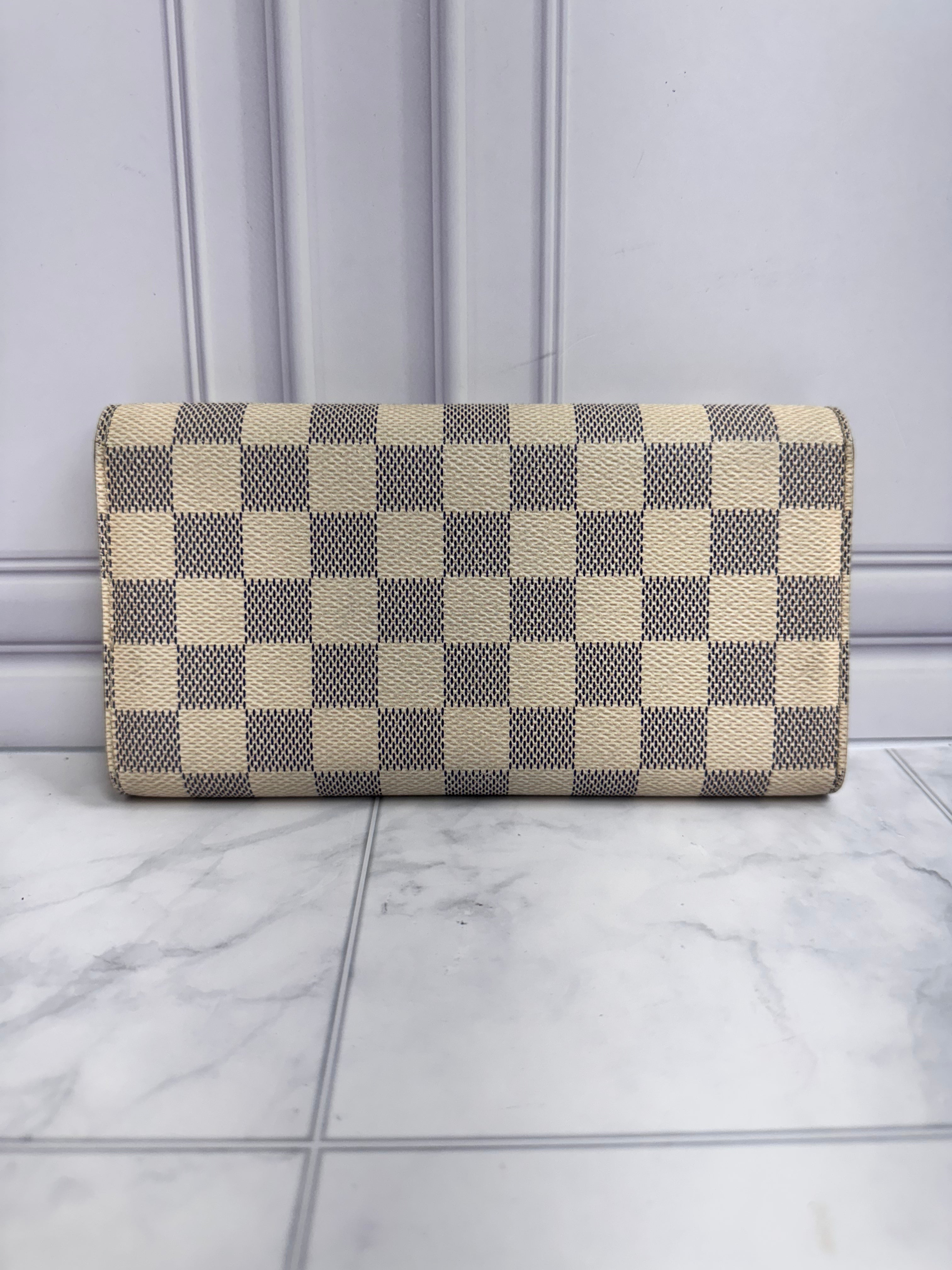 Louis Vuitton Damier Azur Sarah Long Wallet