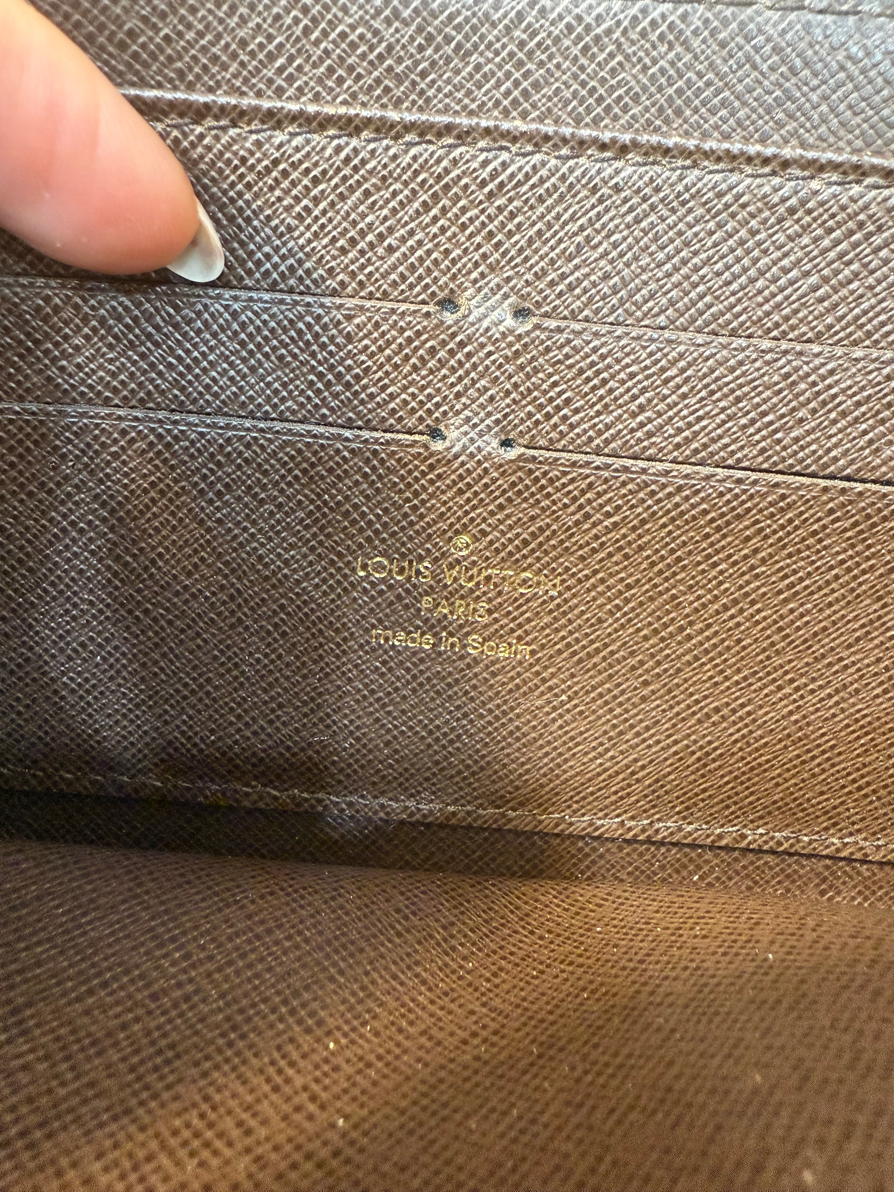 Louis Vuitton Brown Monogram Mini Lin Zippy Wallet