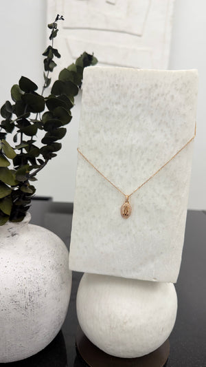 LIKE NEW - Cartier Rose Gold Double C De Cartier Diamond Logo Pendant Necklace