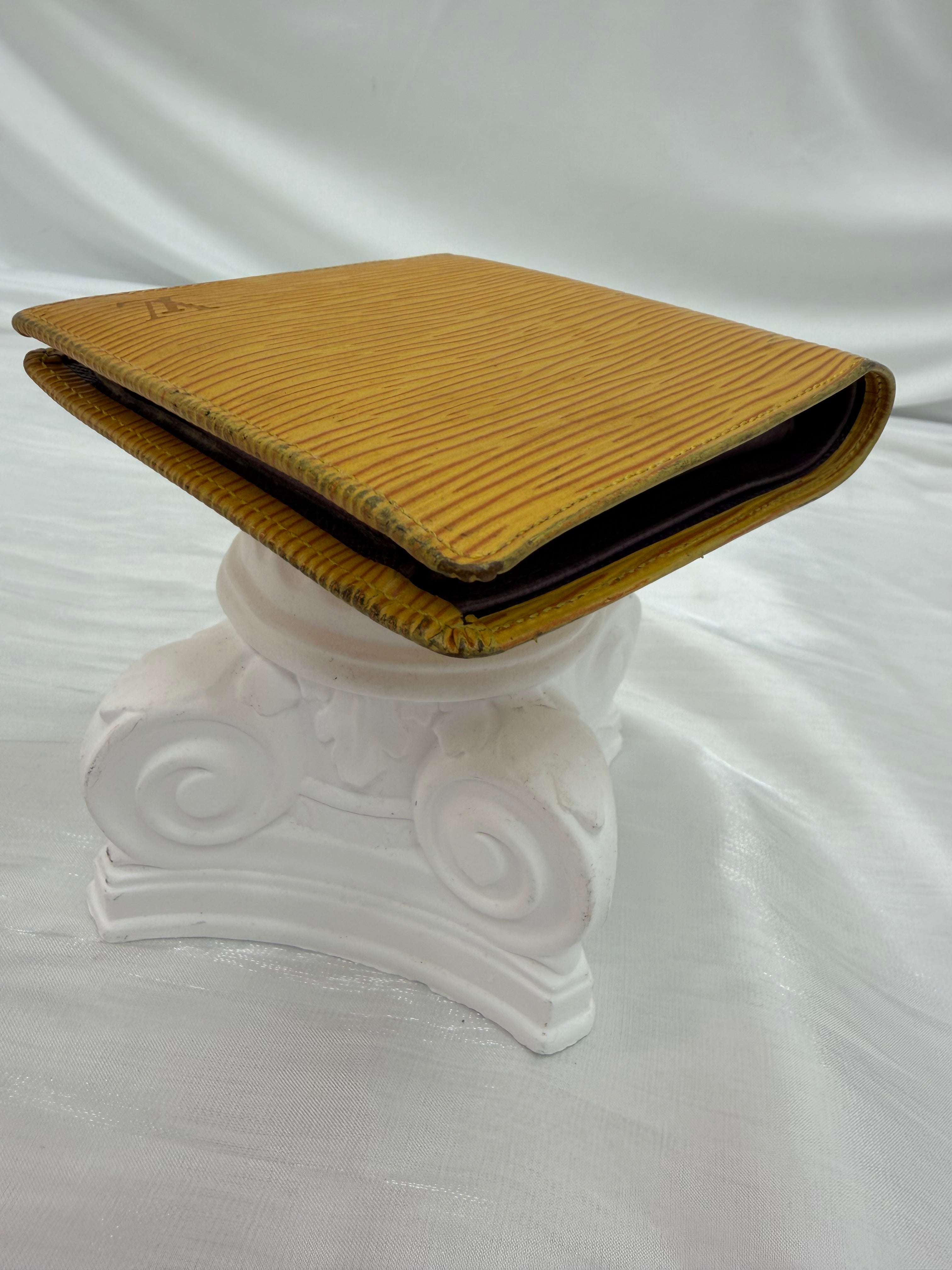 Louis Vuitton Yellow Epi Marco Bifold