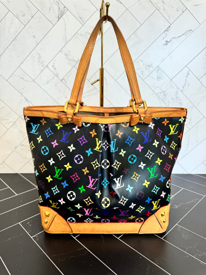 Louis Vuitton Black Multicolore Sharlene Tote MM