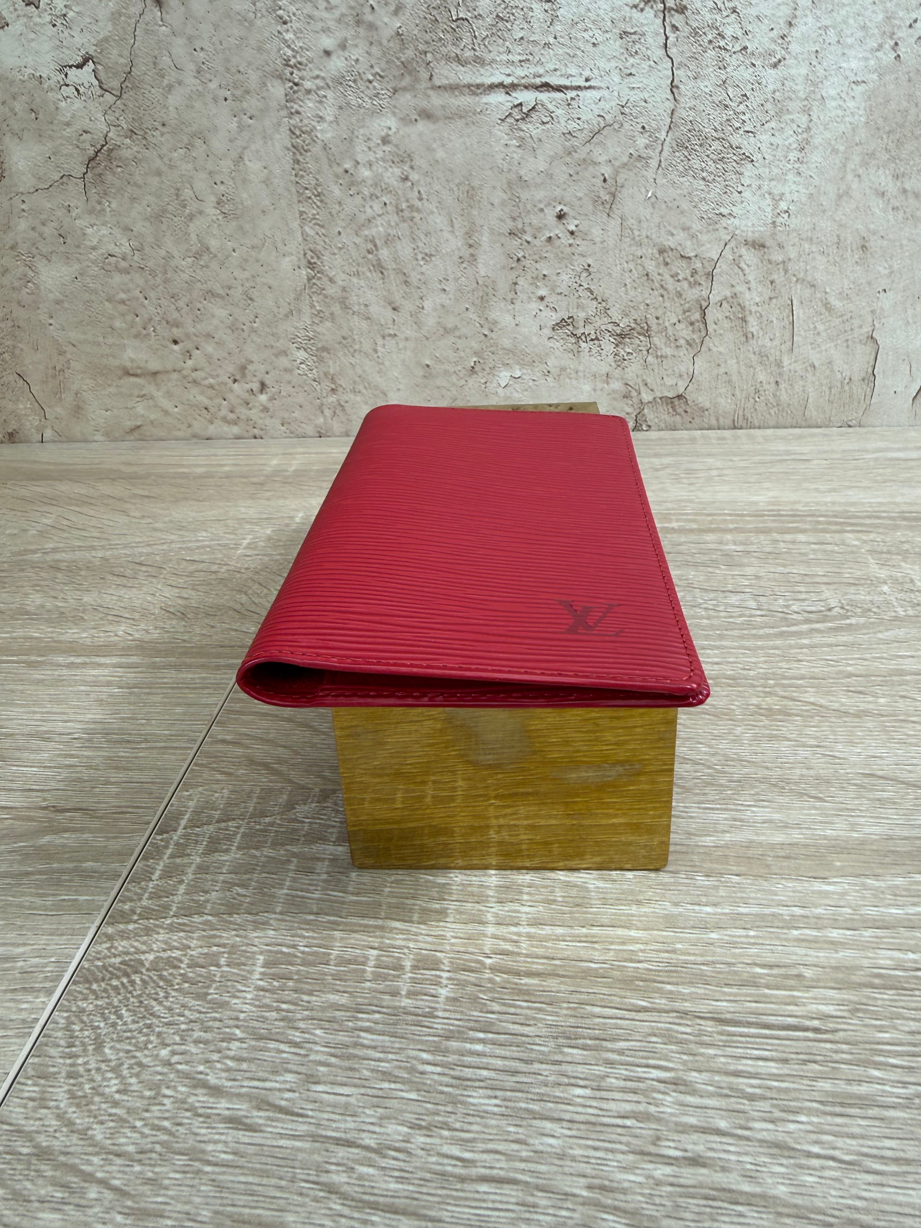 Louis Vuitton Red Epi Long Wallet
