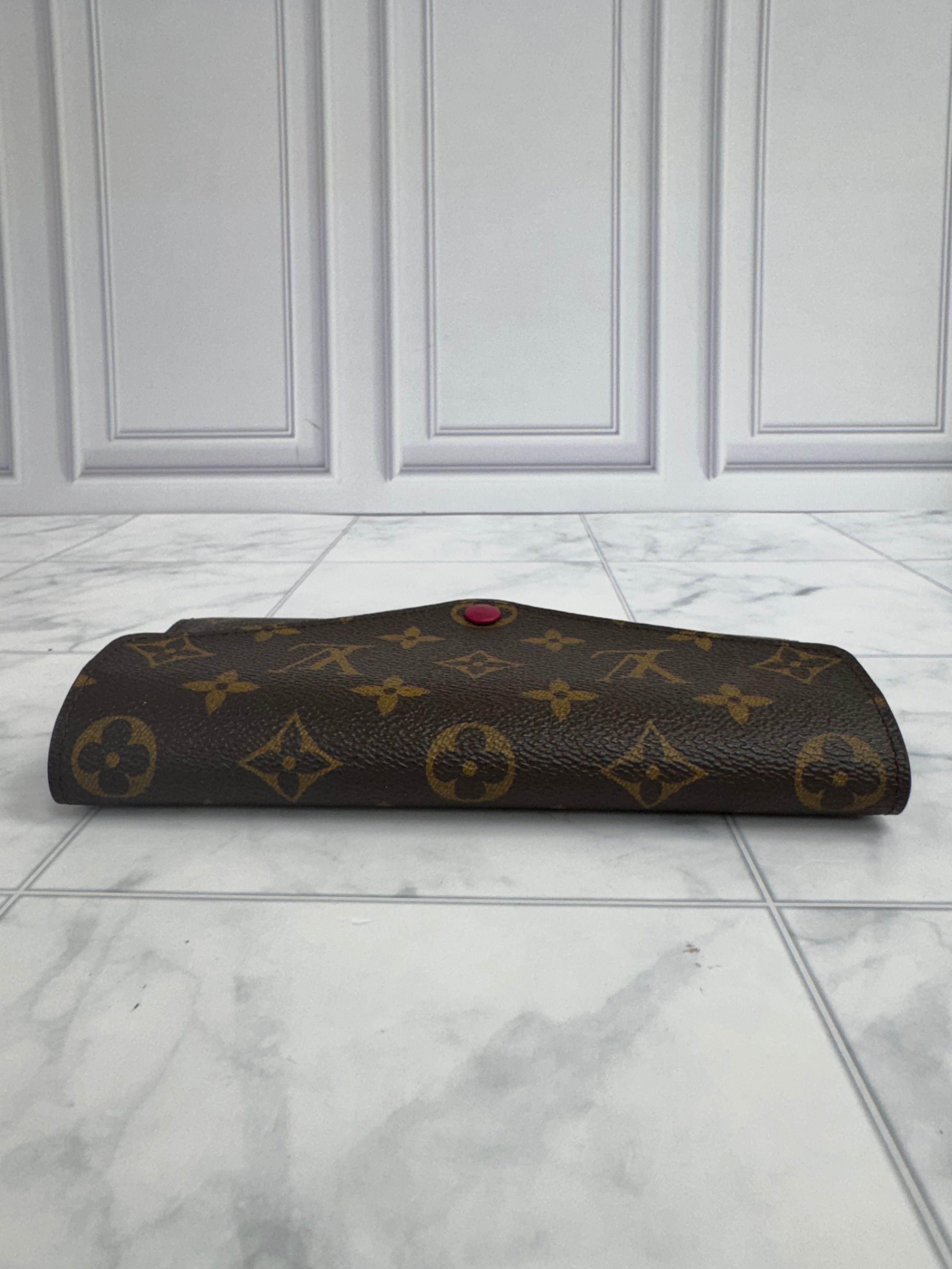 Louis Vuitton Monogram And Fuchsia Josephine Wallet w/ Pouch