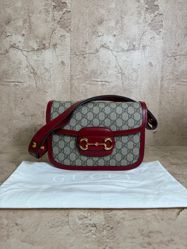 BRAND NEW Gucci GG 1955 Supreme Horsebit Crossbody Bag