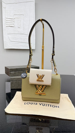 *DONS DROP* Louis Vuitton Green & Ivory Epi Twist & Twilly MM Handbag