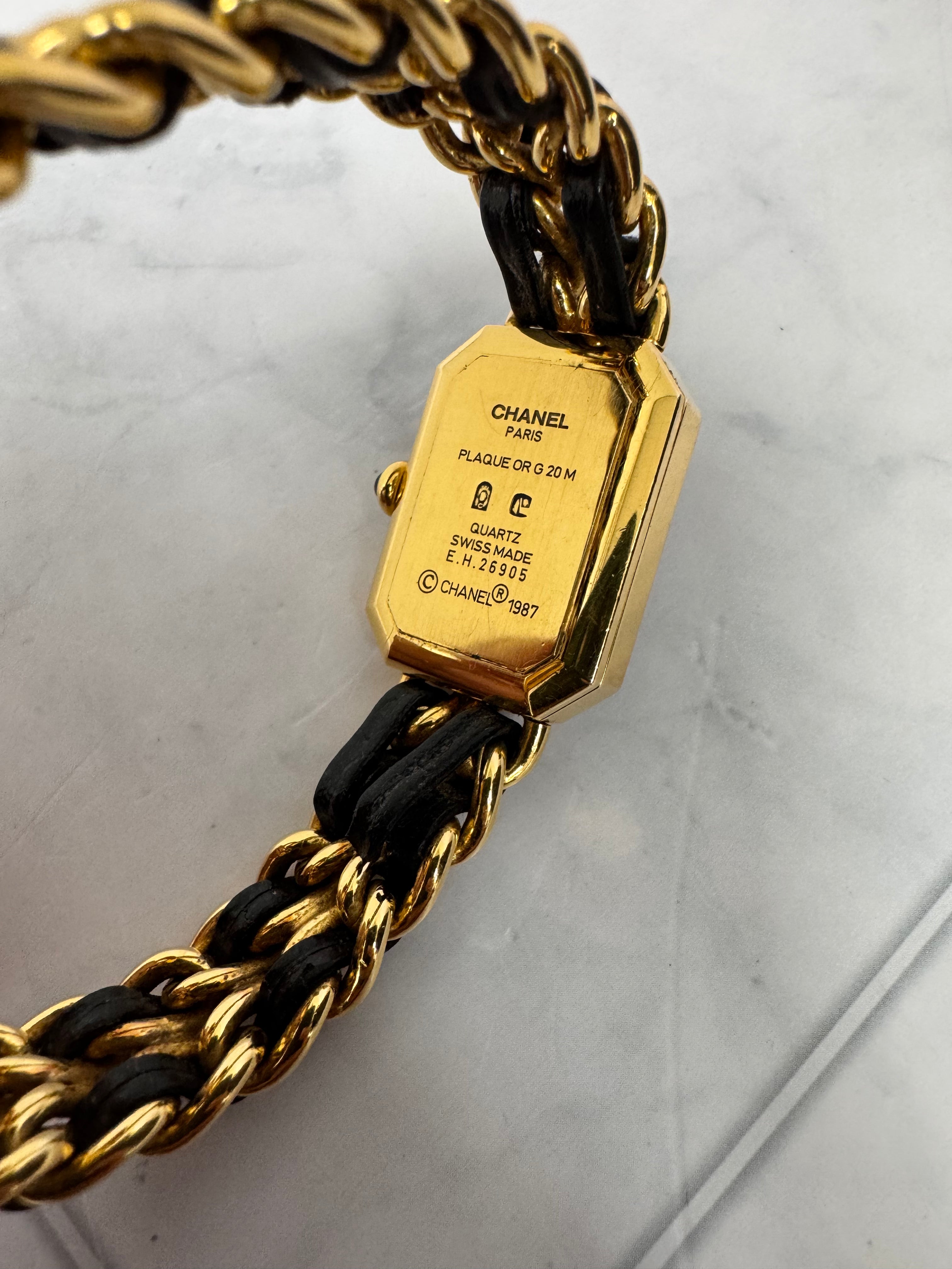 Chanel Gold And Black Premiere Watch