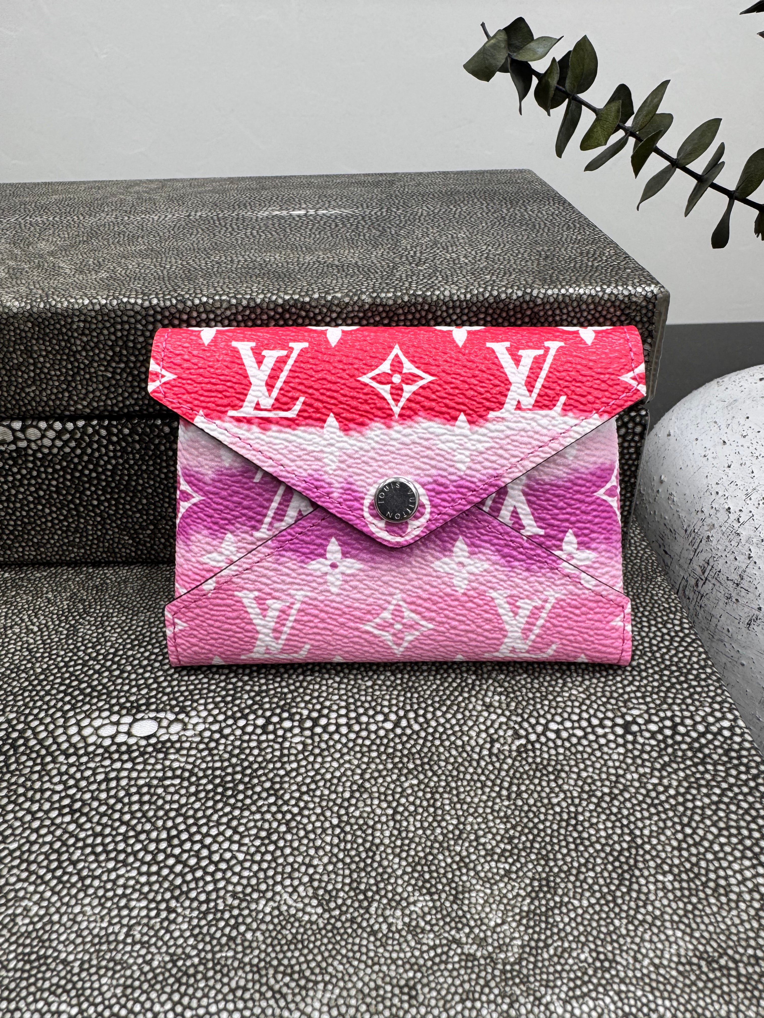 BRAND NEW - Louis Vuitton Red And Pink Escale Monogram Small Kirigami Pochette
