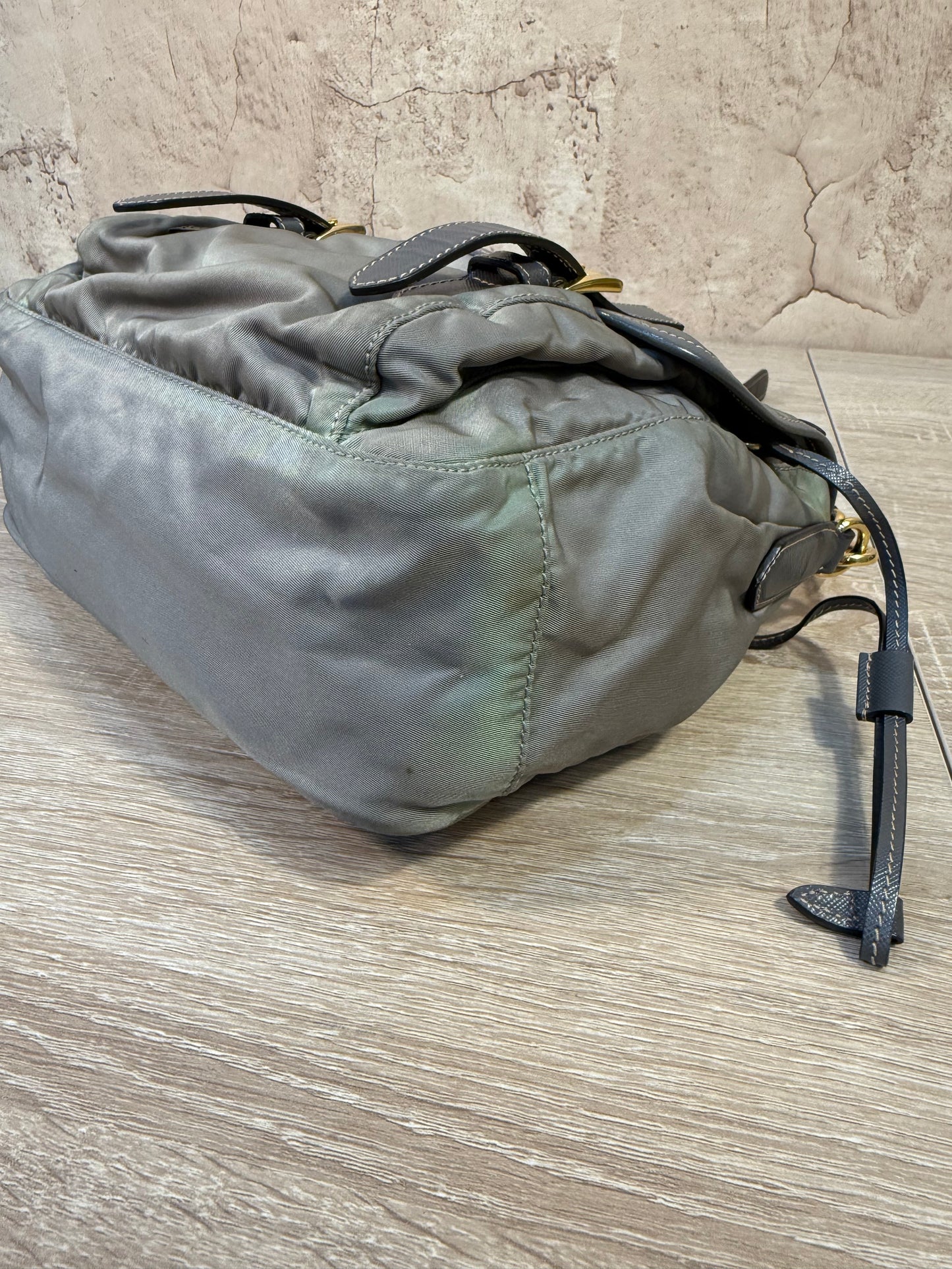 Prada Sage Green Nylon Crossbody Bag