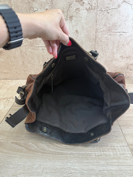 Fendi Brown Leather Etniko Shoulder Bag