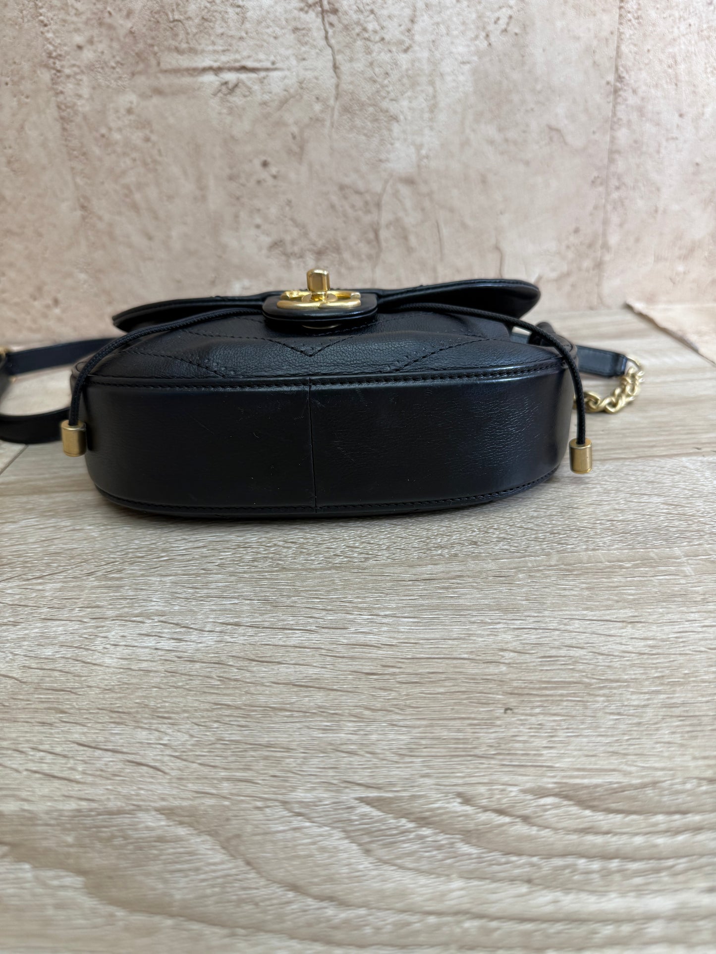 Chanel Black Lambskin V Stitch 2Way Bag