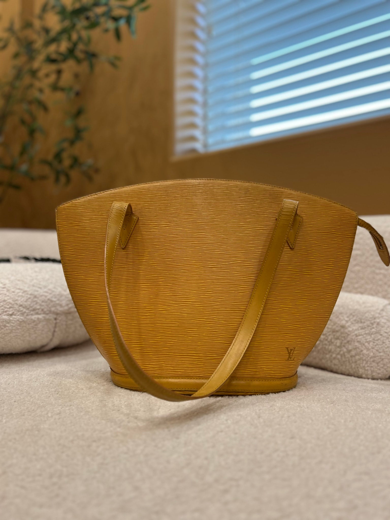 Louis Vuitton Yellow Epi Saint Jacques Tote