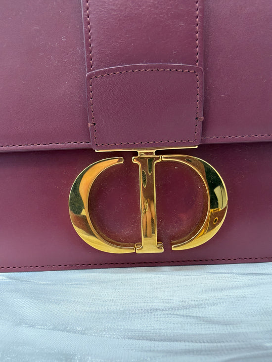 Christian Dior Dark Mauve 30 Montaigne Shoulder Bag