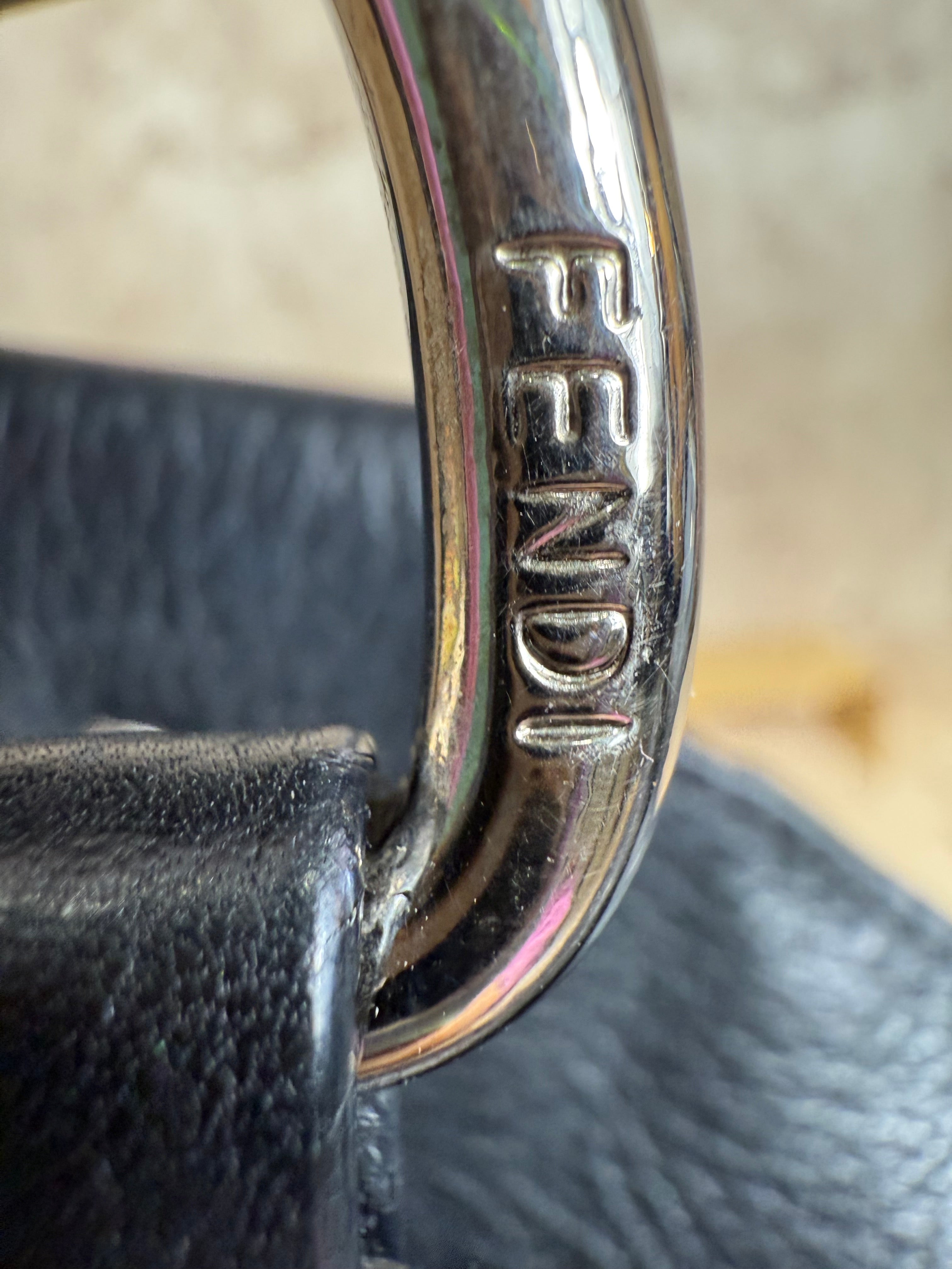 Fendi Black Devil Trapezio Bag