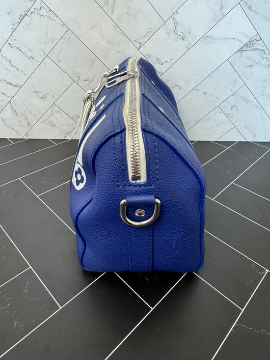 Louis Vuitton Abloh Blue 2021 Virgil City Keepall