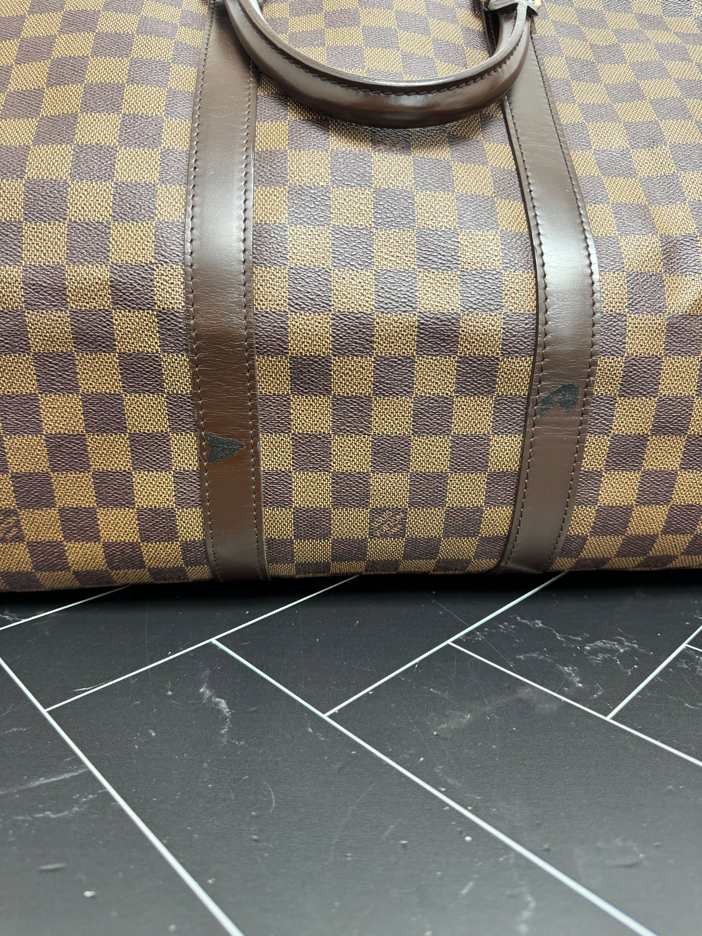 Louis Vuitton Damier Ebene Keepall 55 Bandouliere