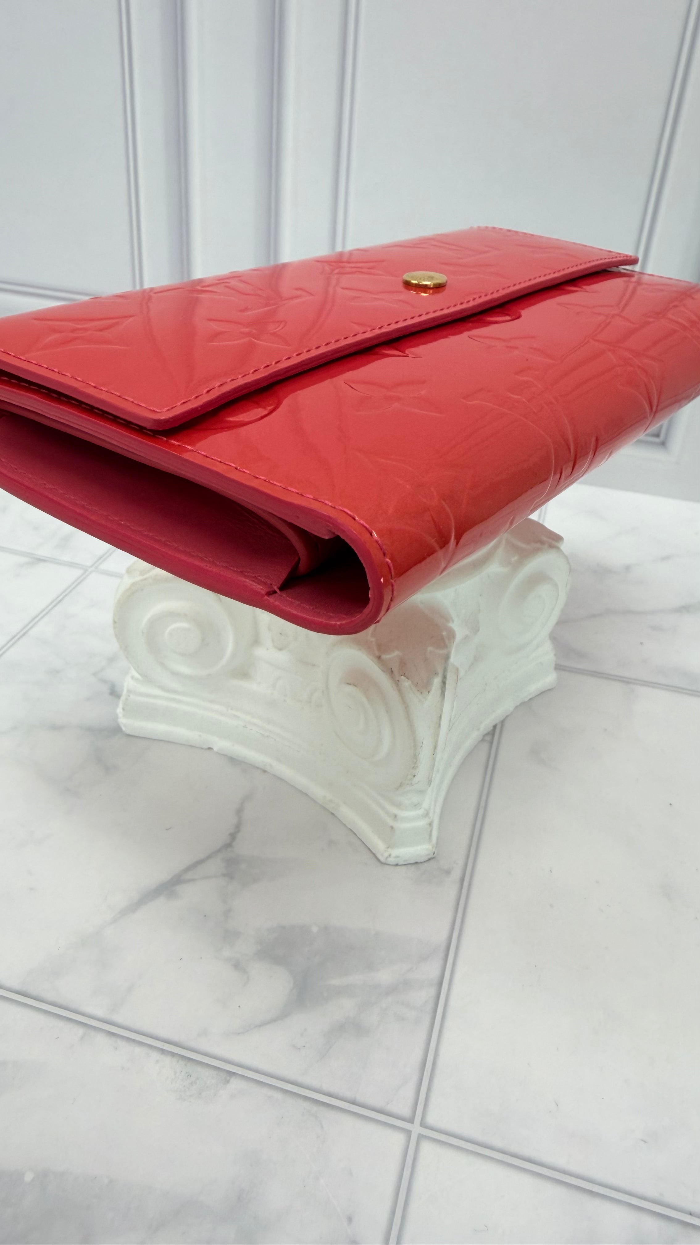 Louis Vuitton Watermelon Pink Vernis International Wallet