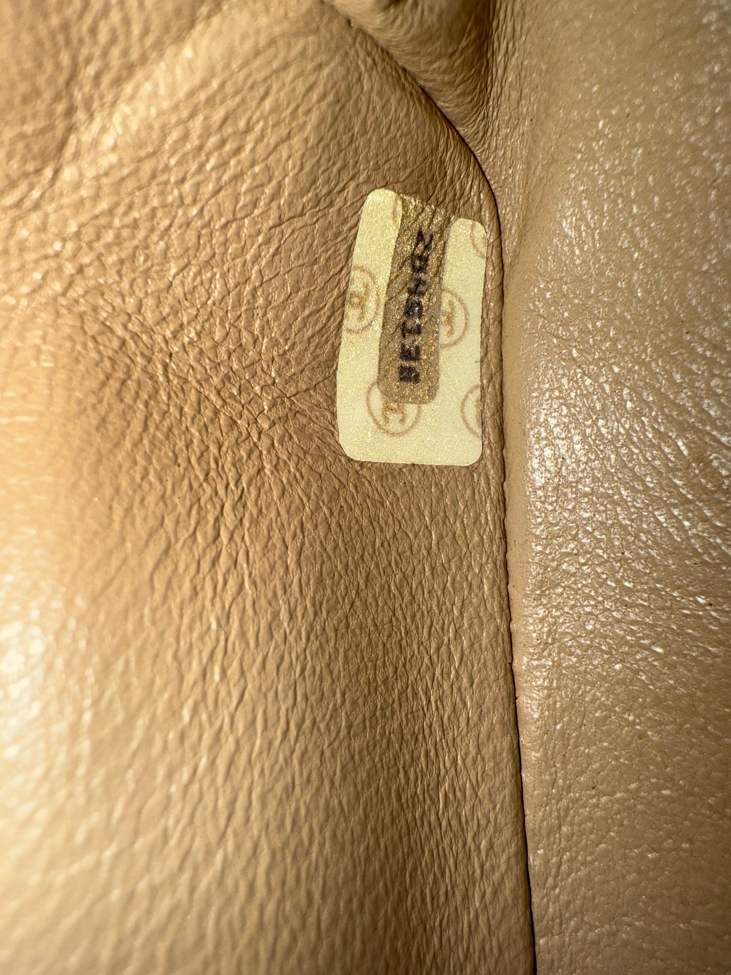 Chanel Beige Quilted Lambskin Single Flap Bag