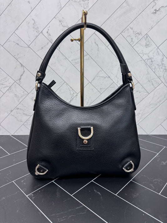 Gucci Black Leather Shoulder  Bag