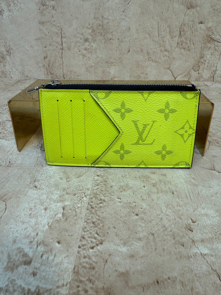 Louis Vuitton Neon Taiga Coin Card Case