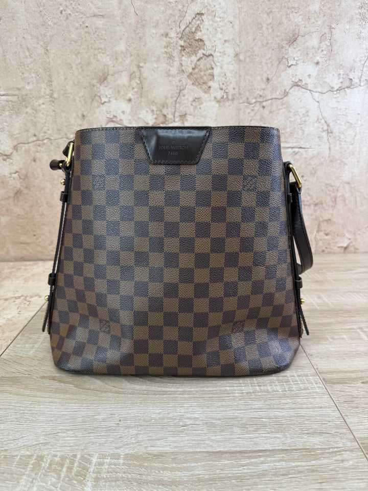 Louis Vuitton Damier Ebene Cabas Rivington Hobo Bag